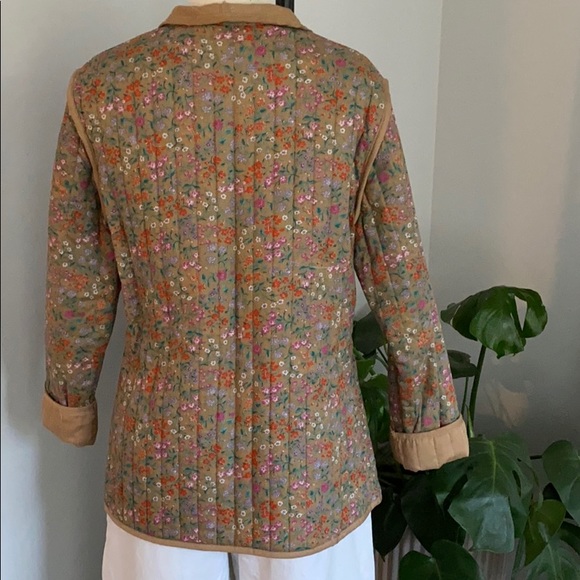 Vintage Quilted Jacket with ditsy print - Picture 4 of 6